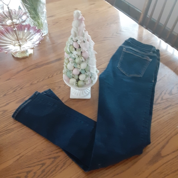 Size 27 Roots dark blue skinny jeans Like New - Picture 8 of 10